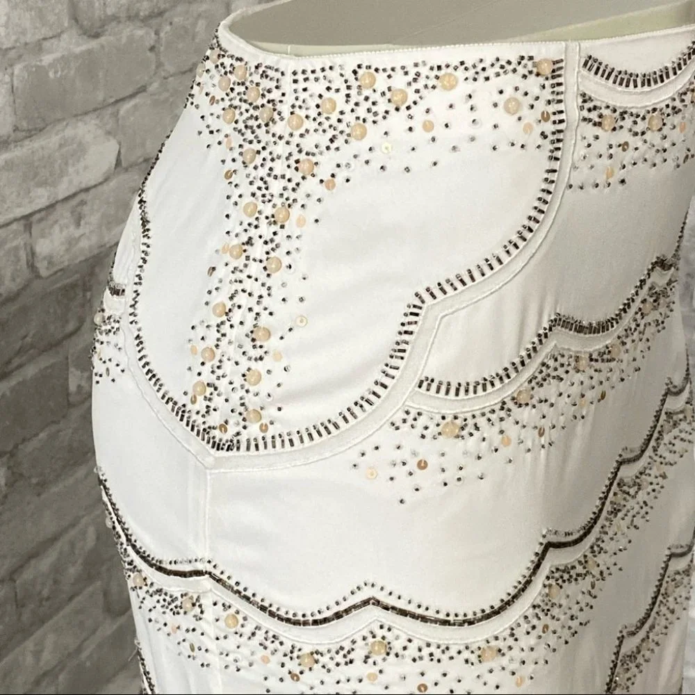 NWOT Club Monaco Embellished Mini Skirt - Picture 6 of 9